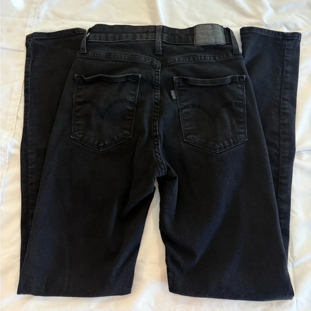LEVI’S 721 High Rise Skinny Women's Black Jeans - Size 26 - Picture 5 of 7